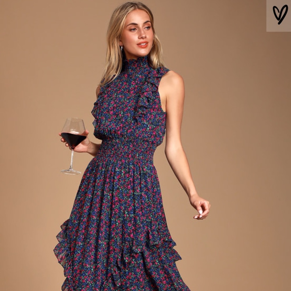 Lulus Evalina midi dress